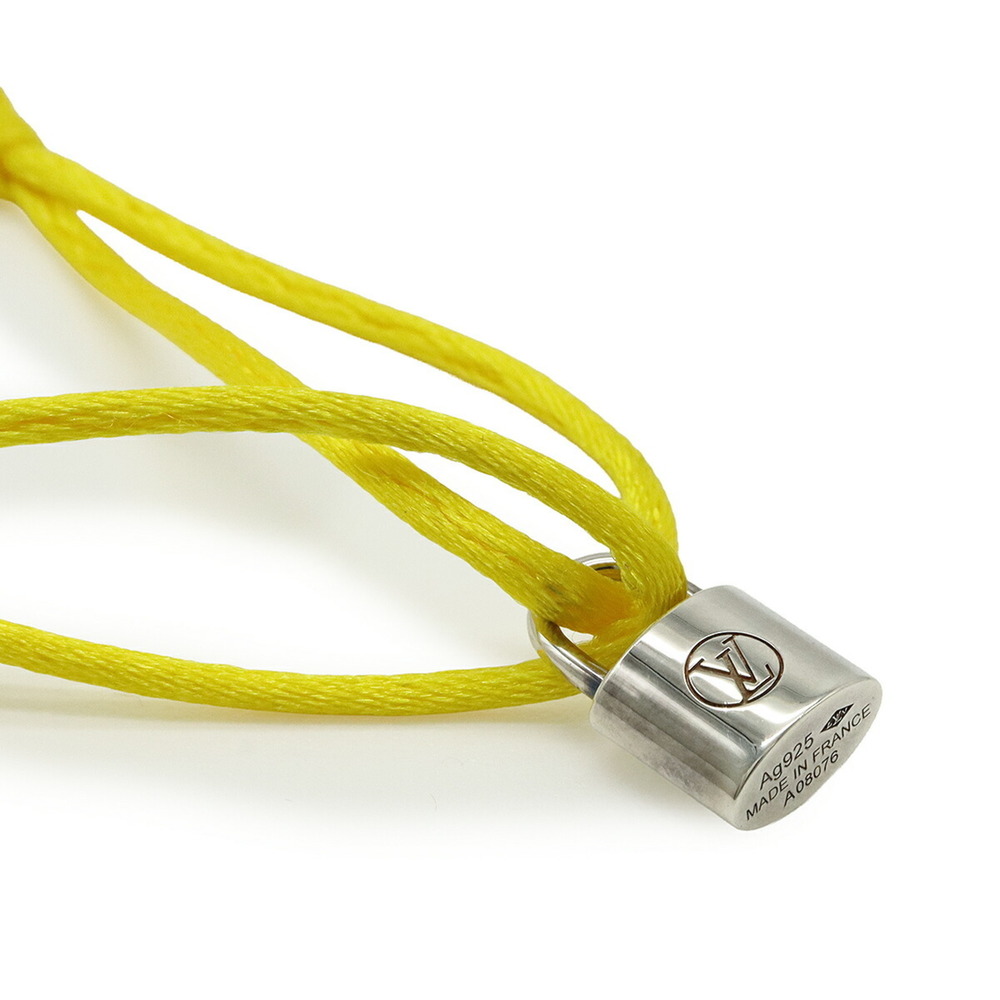 LOUIS VUITTON Silver Lockit Bracelet with Cadena Motif in Yellow Ag925 (Q95662) - Picture 4 of 7